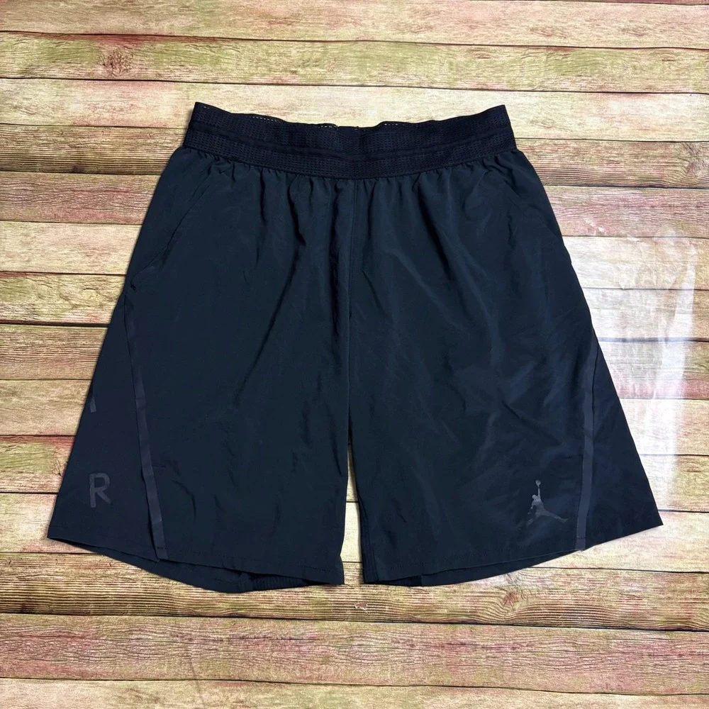 Jordan Mens Dri-FIT Basketball Shorts Black Jumpman Large CA#05553
